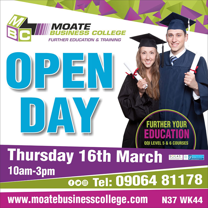 Moate Business College Open Day