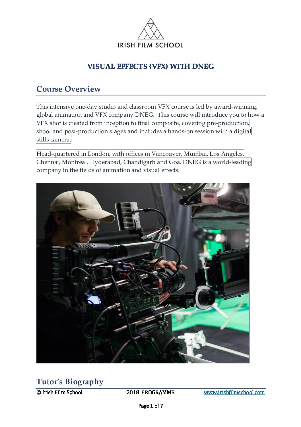 VFX Course Brochure - Education Pdfs and Brochures