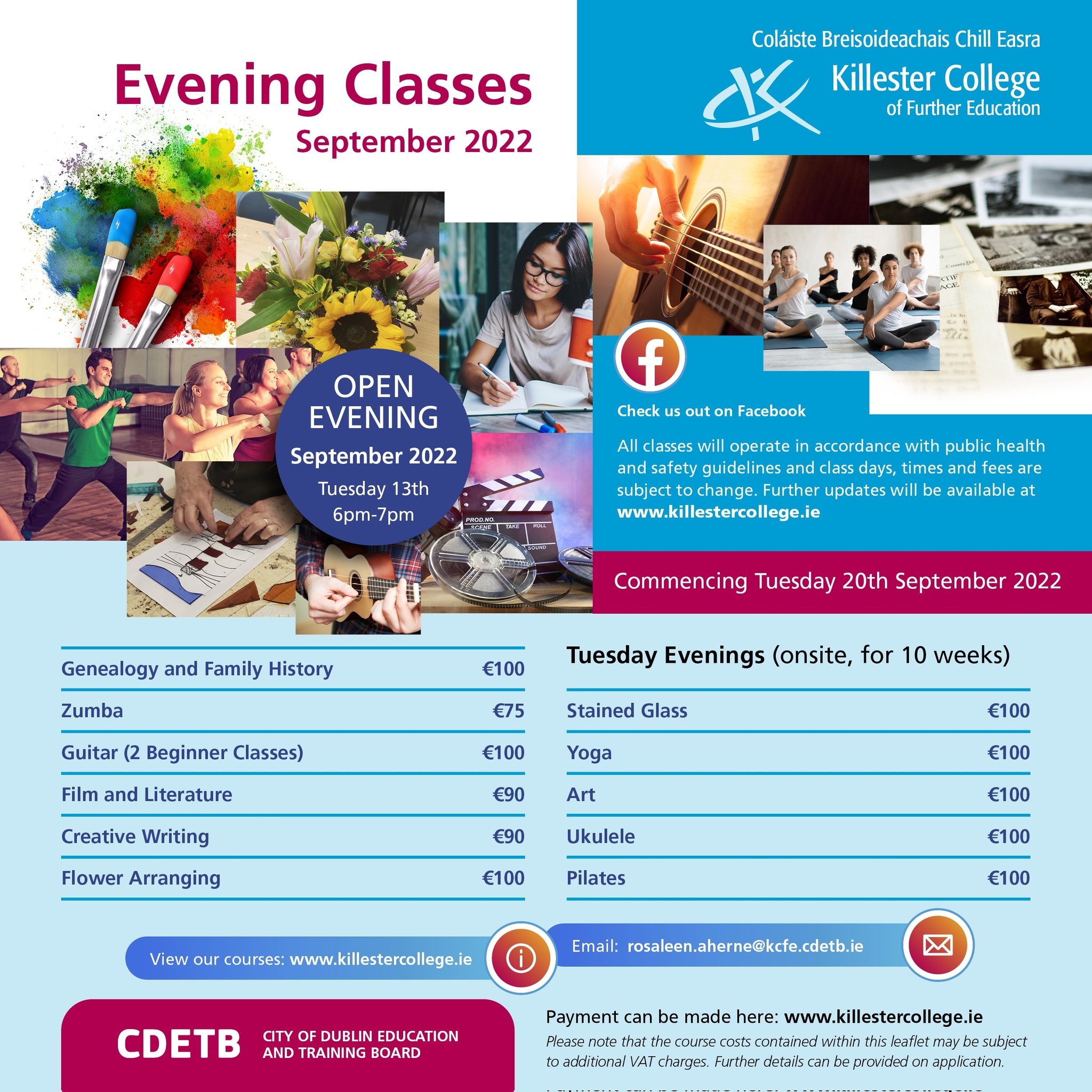 Evening Courses with Killester College