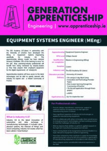 Equipment Systems Engineer MEng – Apprenticeship