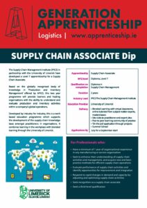Supply Chain Associate Diploma – Apprenticeship