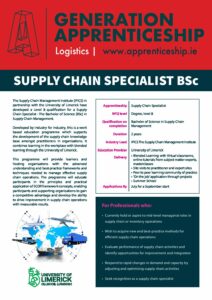 Supply Chain Specialist BSc – Apprenticeship