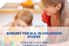 Bursary available for MA in Childhood Studies – 50% Tuition fees