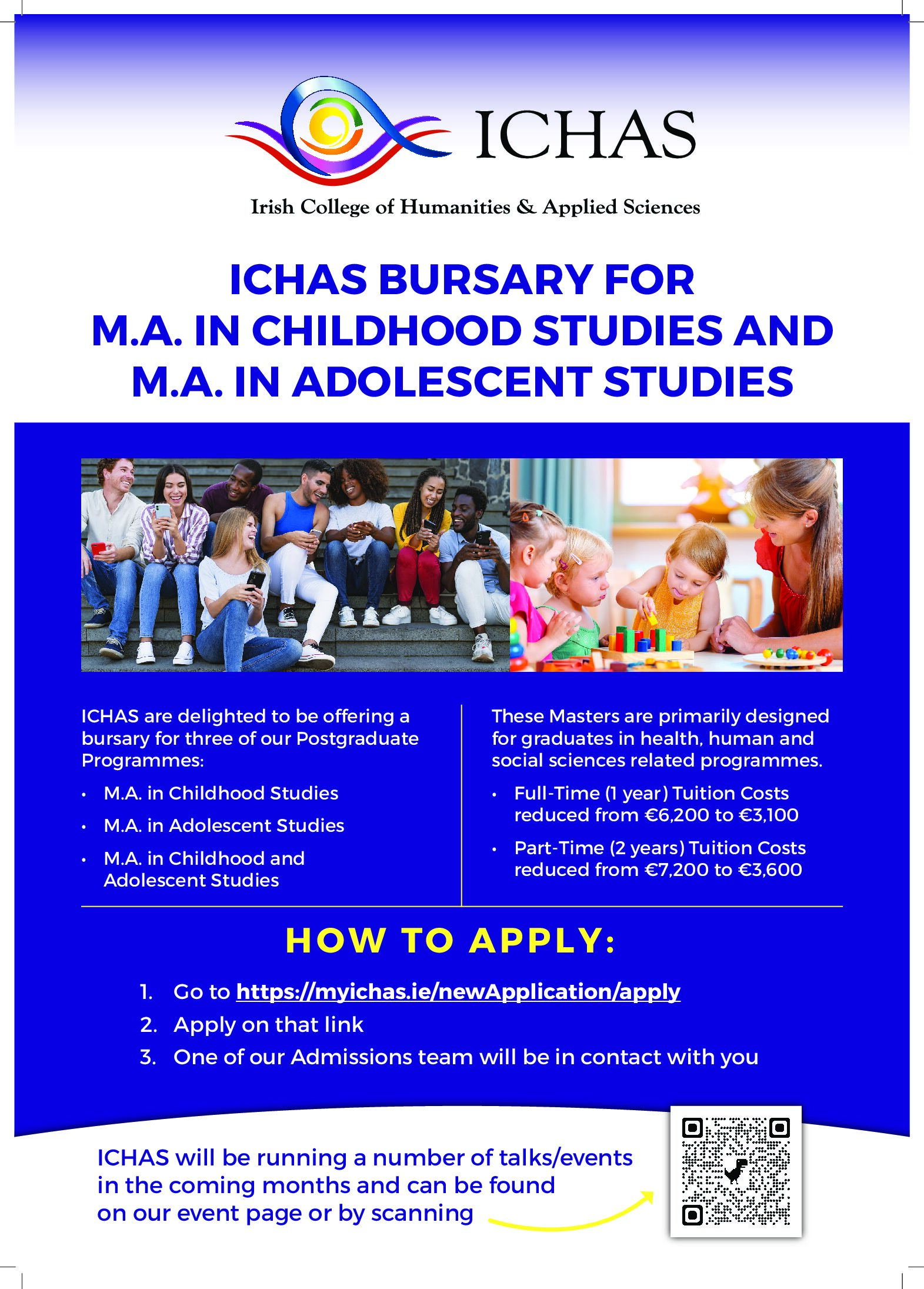 Bursary MA in Childhood Studies and MA in Adolescent Studies