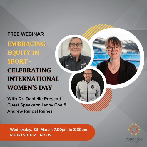 Portobello Institute: Celebrating IWD2023 – Embracing Equity in Sport Webinar