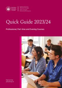University of Galway, Adult Learning – Quick Guide 2023/24