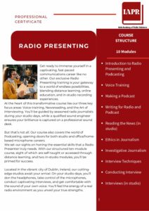 Professional Certificate in Radio Presenting