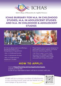 Bursary  available for our MA in Adolescent Studies